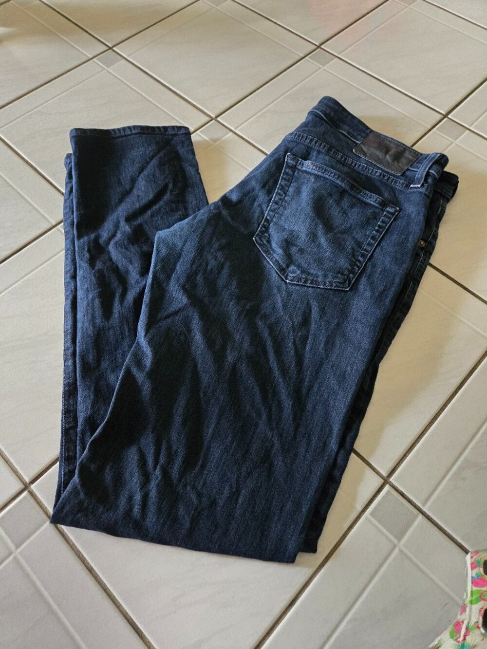 Adriano Goldschmied Tellis Modern Slim Dark Wash Jeans 35x34